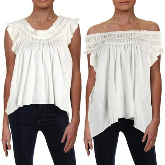 We The Free Coconut Tee in White Size Large - Picture 1 of 7